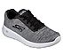 GO WALK MAX-HERO, BLACK/WHITE Footwear Lateral View