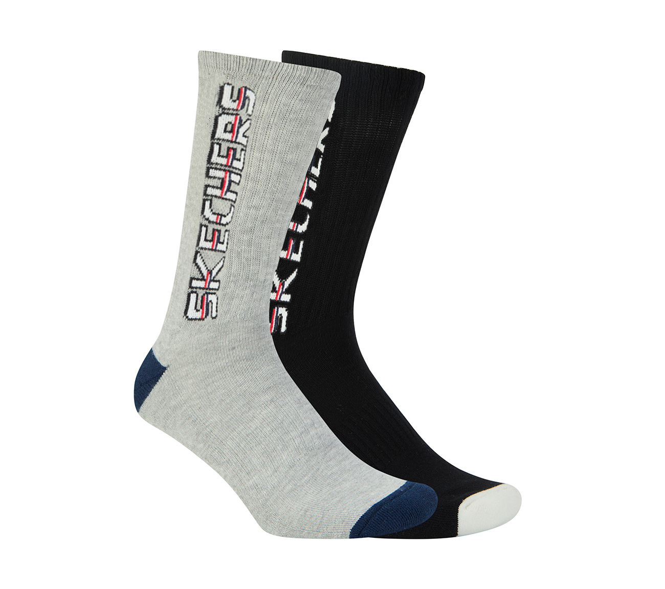 2PK MENS SKECHERS HALF TERRY CEW