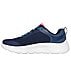 GO WALK FLEX, NAVY/CORAL Footwear Left View