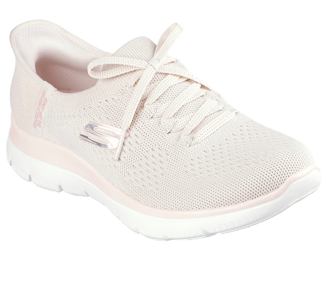 SUMMITS-NEW DAILY, NATURAL/PINK Footwear Top View