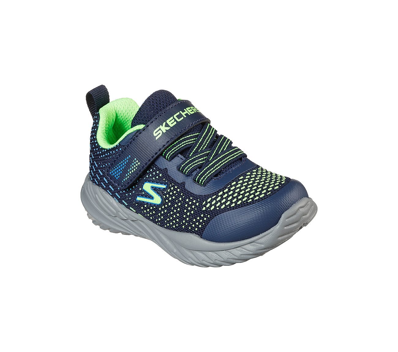 NITRO SPRINT - KARVO, NAVY/LIME Footwear Lateral View