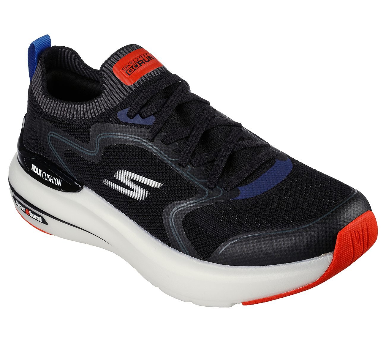 MAX CUSHIONING HYPER BURST, BLACK/MULTI Footwear Right View