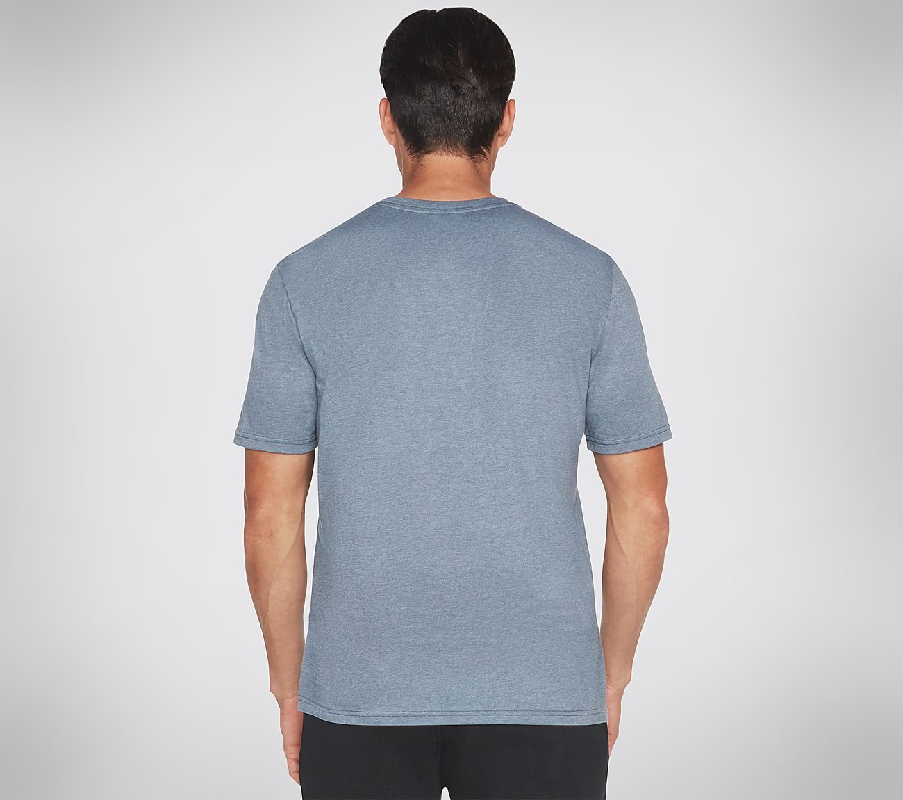 MOTION T-SHIRT, BLUE/GREY Apparels Top View