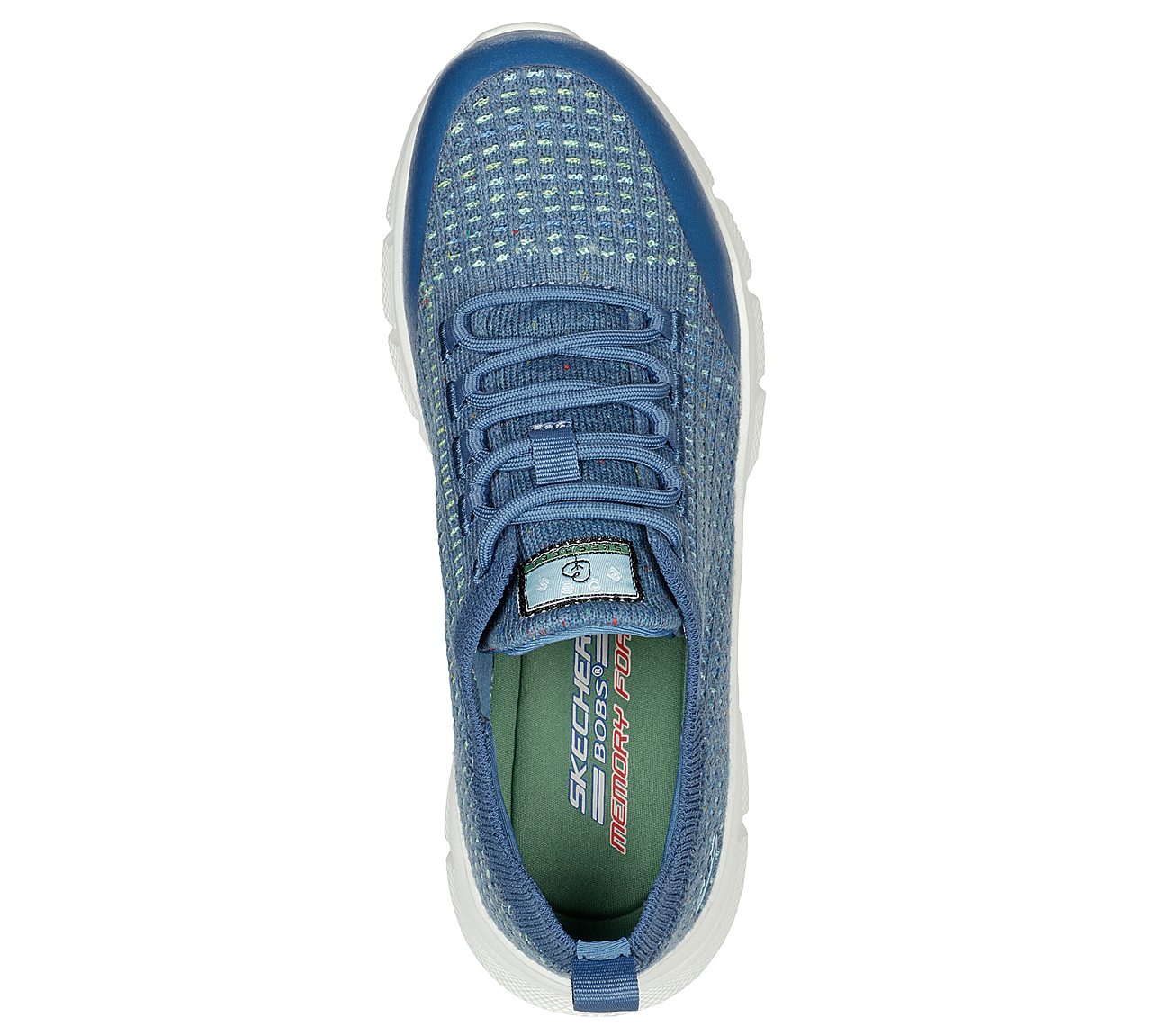 BOBS B FLEX - CLEAN SPIRIT, BLUE/MULTI Footwear Top View