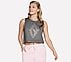 DIAMOND CROPPED TANK, BLACK