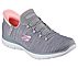 SUMMITS-EVERYDAY SET, GRAY/CORAL Footwear Left View