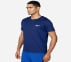 GORUN ELEVATE T-SHIRT, BLUE/WHITE Apparel Top View