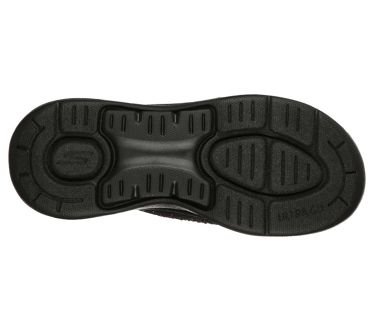 GO WALK ARCH FIT SANDAL - DAZZLE, BBLACK Footwear Bottom View
