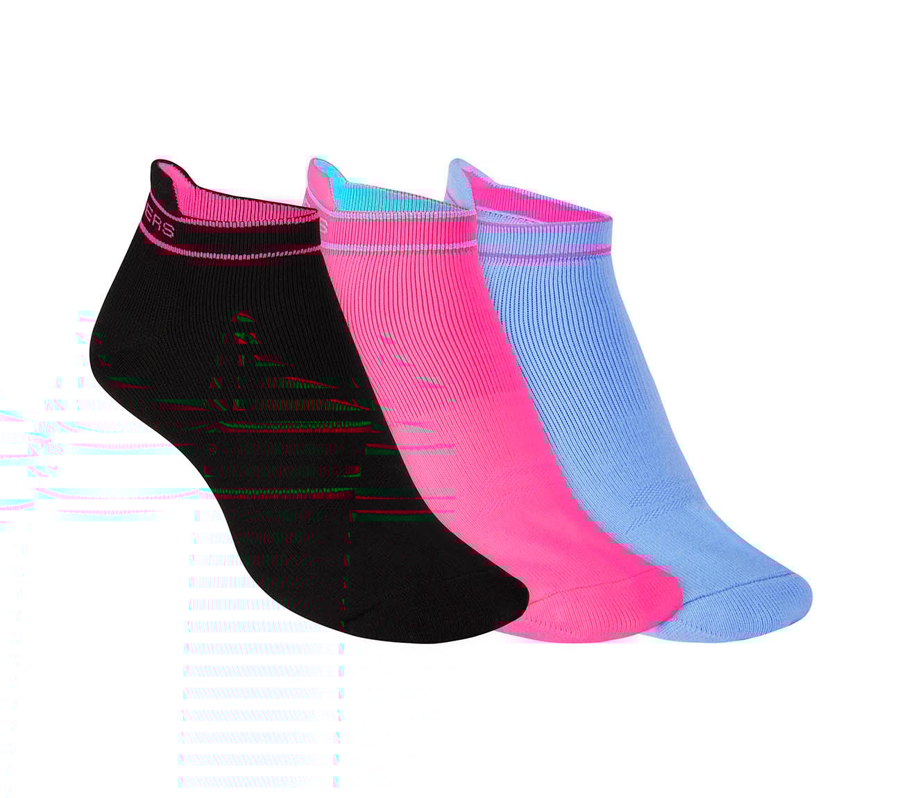 3PK WOMENS FULL TERRY LOW CUT, MULTI Accessories Lateral View