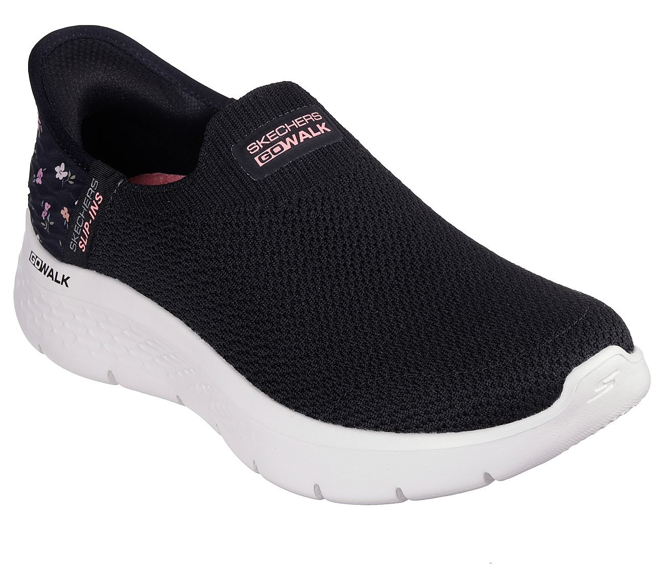 GO WALK FLEX - SUNSET ROSE, BLACK/PINK Footwear Right View