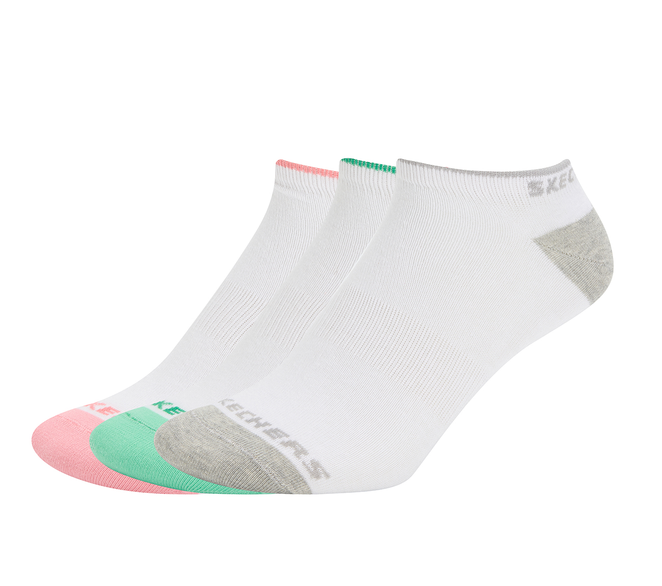 3PK WOMENS NON TERRY LOW CUT, WHITE