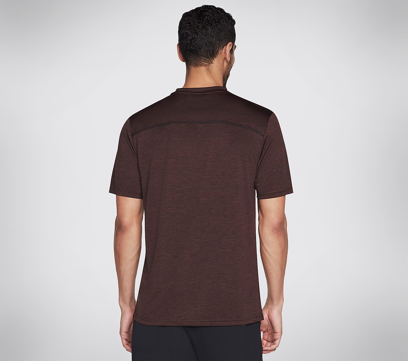 ON THE ROAD TEE, BURGUNDY Apparels Top View