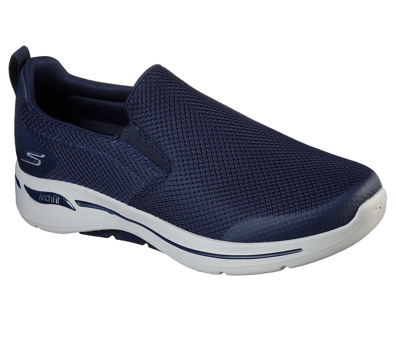 GO WALK ARCH FIT - TOGPATH, NAVY/GREY Footwear Lateral View