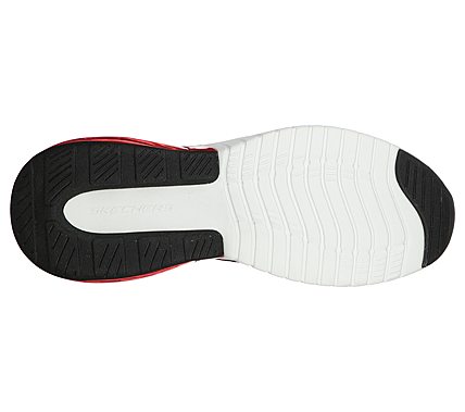 SKECH-AIR STRATUS - CREDIN, BLACK/RED Footwear Bottom View