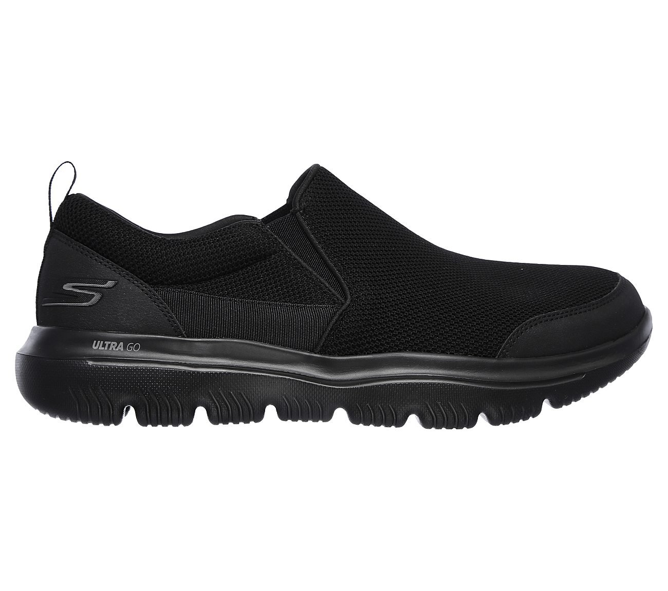 GO WALK EVOLUTION ULTRA-SPLIN, BBLACK Footwear Lateral View