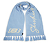 SKECHERS UNISEX REVERSIBLE SCARF, BLUE/WHITE