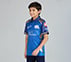 MUMBAI INDIANS IPL KID'S REPLICA JERSEY 2026, ROYAL/NAVY/LIME Apparel Top View