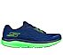 GO RUN RIDE 10, NAVY/LIME Footwear Lateral View