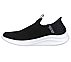 ULTRA FLEX 3.0-COZY STREAK, BLACK/WHITE Footwear Left View