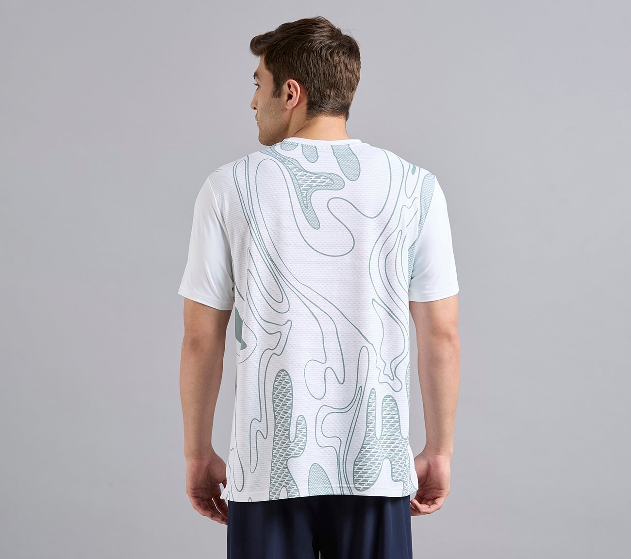 OVERBRANDING PICKLEBALL TEE, WHITE Apparels Left View