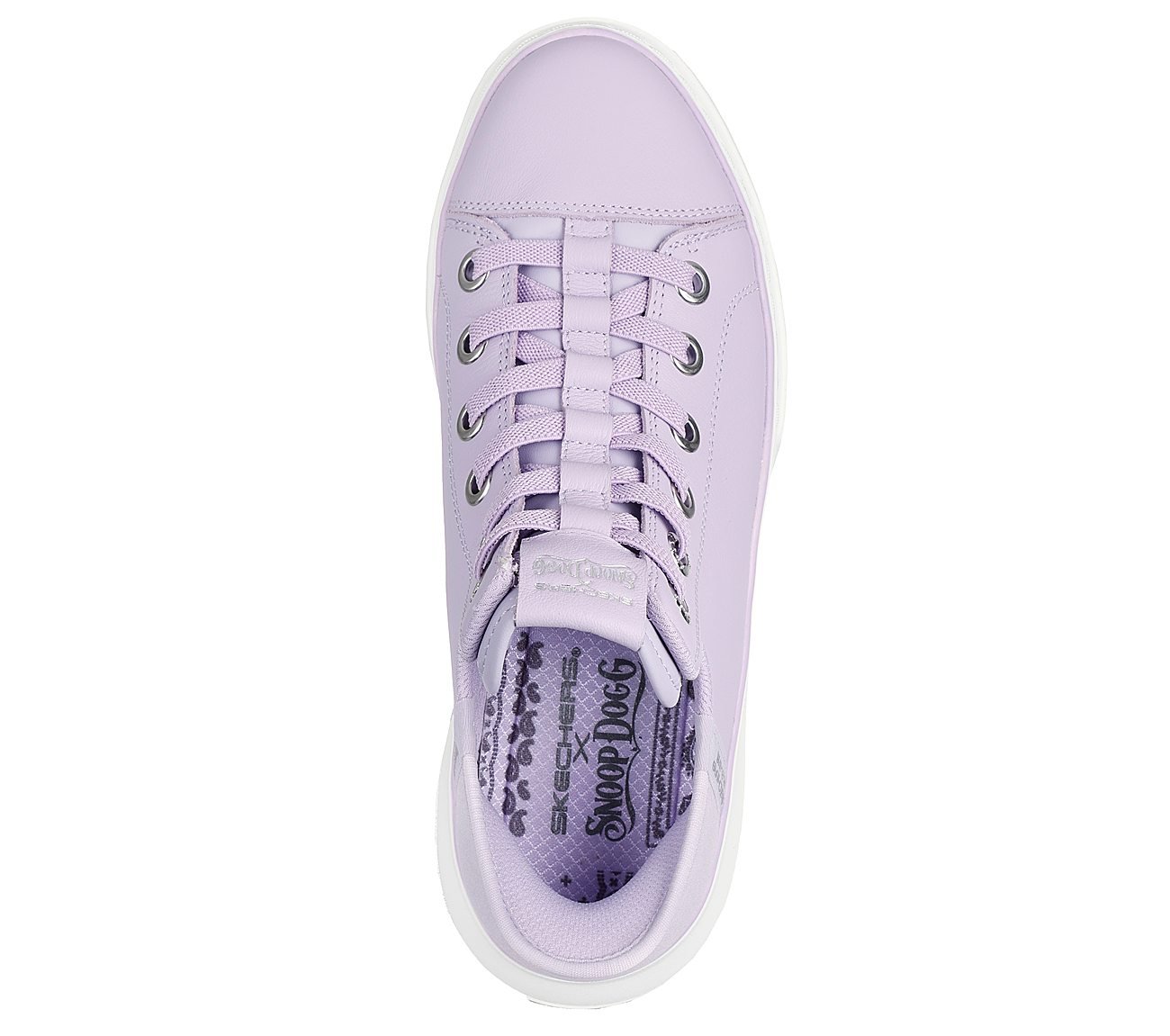 SNOOP ONE-OG LEATHER, LAVENDER Footwear Top View