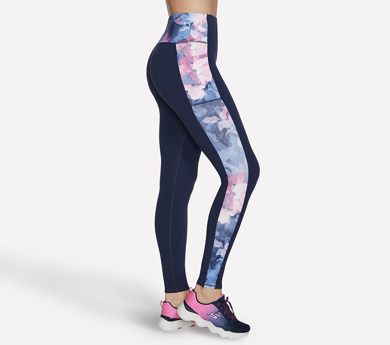GOWALK SUMMER ROSE HW FL LEGG, NAVY Apparel Bottom View