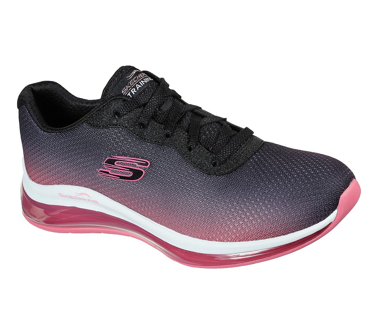 SKECH-AIR ELEMENT 2, BLACK/HOT PINK Footwear Right View