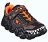 SKECH-O-SAURUS LIGHTS-DINO-TR, CHOCOLATE/ORANGE Footwear Right View