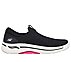 GO WALK ARCH FIT, BLACK/HOT PINK Footwear Lateral View