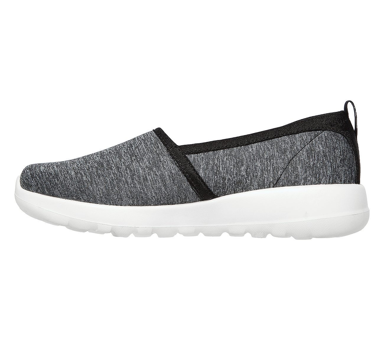 GO WALK JOY - SOFT TAKE, BLACK/WHITE Footwear Left View
