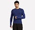 COMPRESSION RUNNER TEE, LT. BLUE/YELLOW