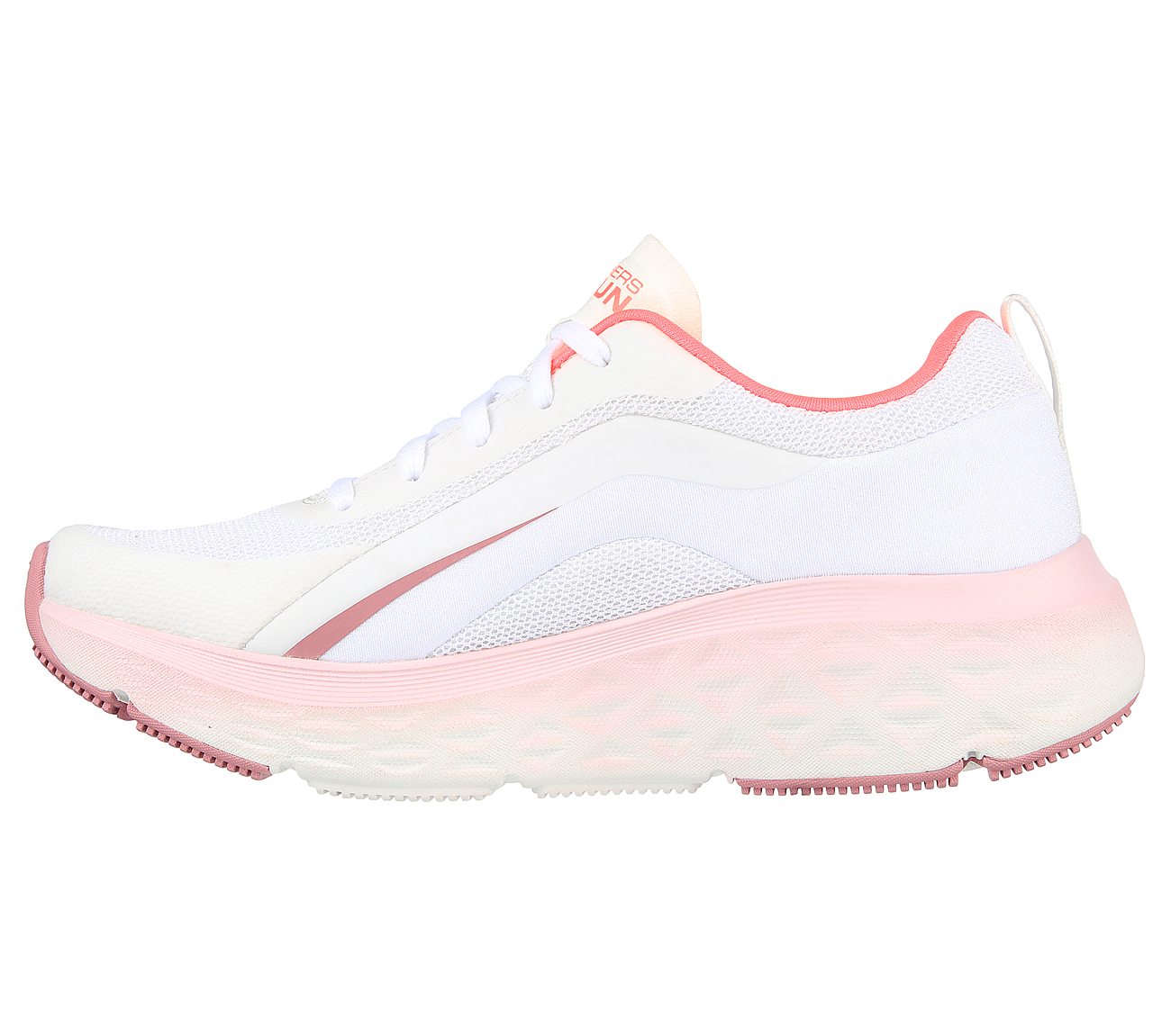 MAX CUSHIONING DELTA - ALECTR, WHITE/HOT CORAL Footwear Left View
