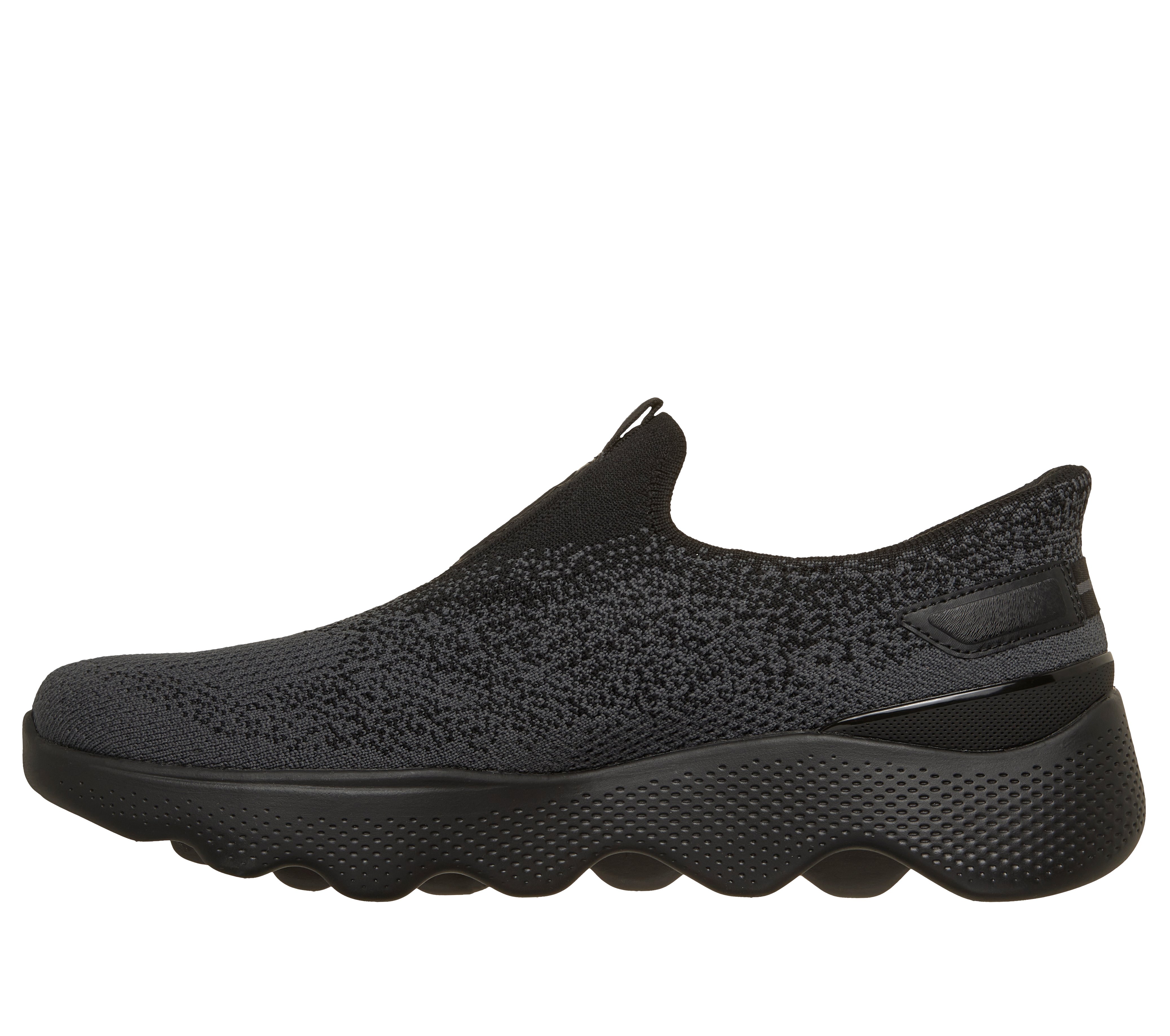 GO WALK MASSAGE FIT, BLACK Footwear Right View