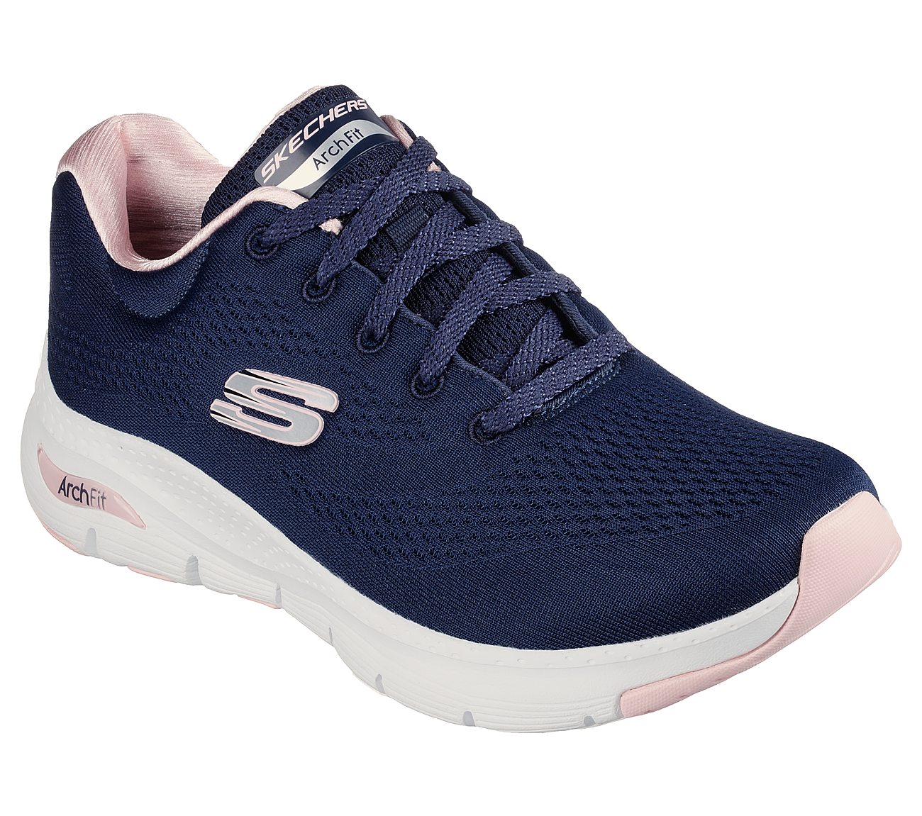 ARCH FIT - BIG APPEAL, NAVY/PINK Footwear Lateral View