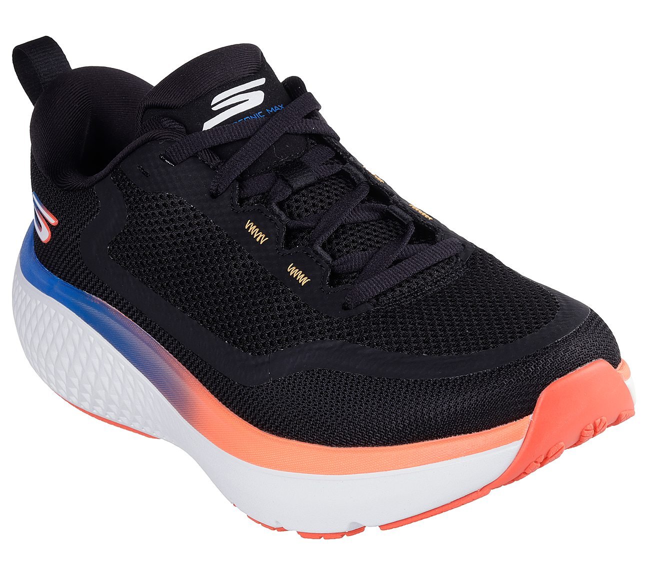 GO RUN SUPERSONIC MAX, BLACK/MULTI Footwear Right View