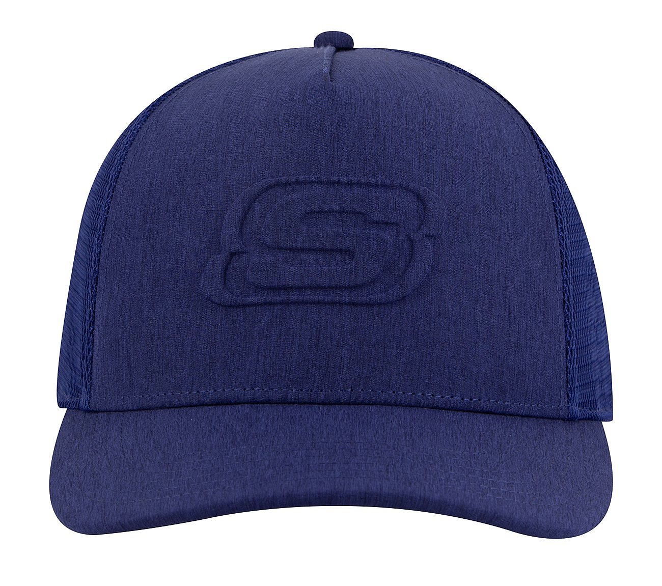 EMBOSSED TRUCKER HAT, NAVY/BLUE Accessories Bottom View
