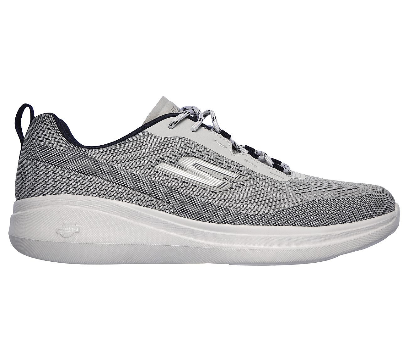 GO RUN FAST -, GREY/NAVY Footwear Right View