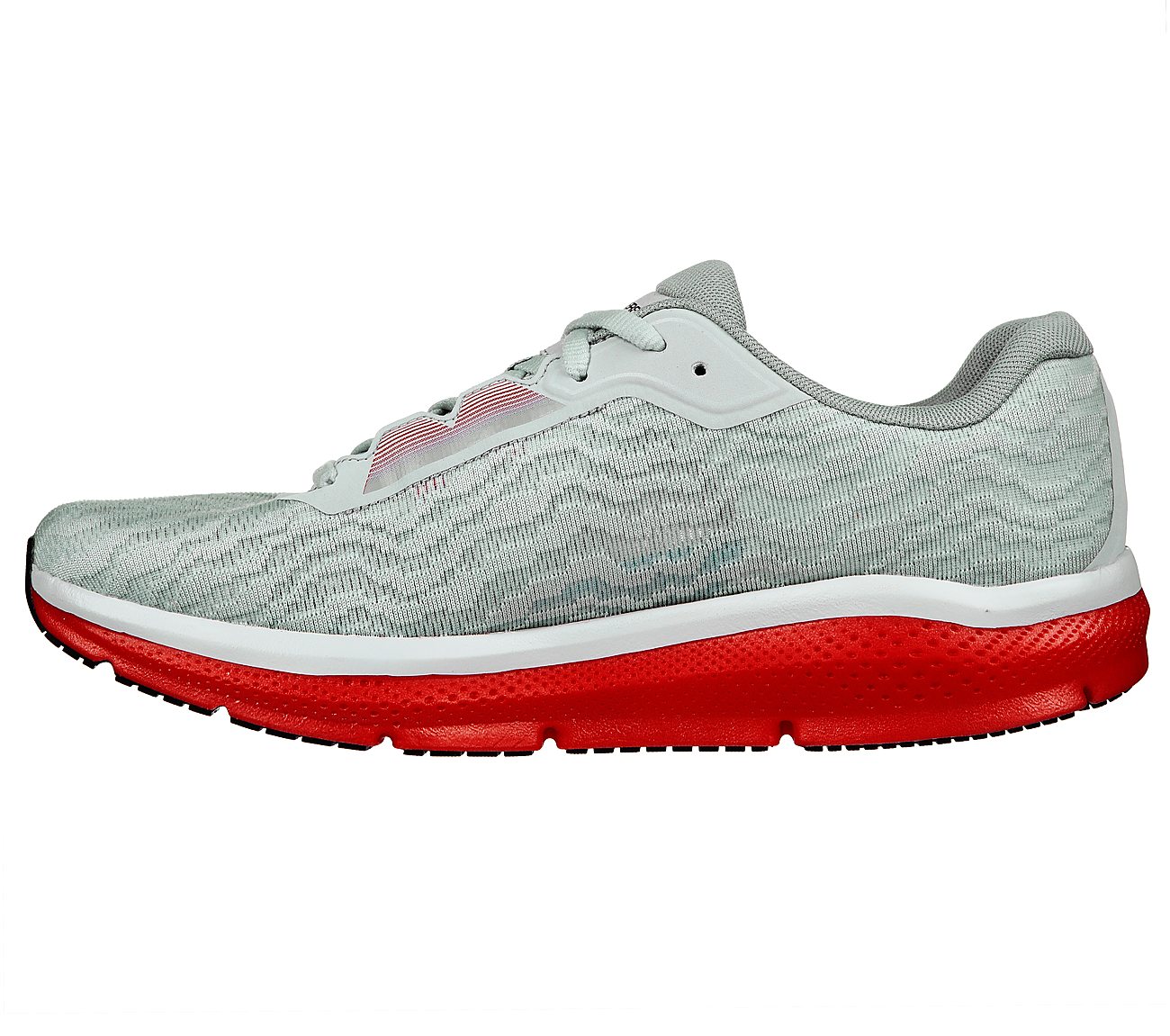 GO RUN RIDE 10, GREY/RED Footwear Left View