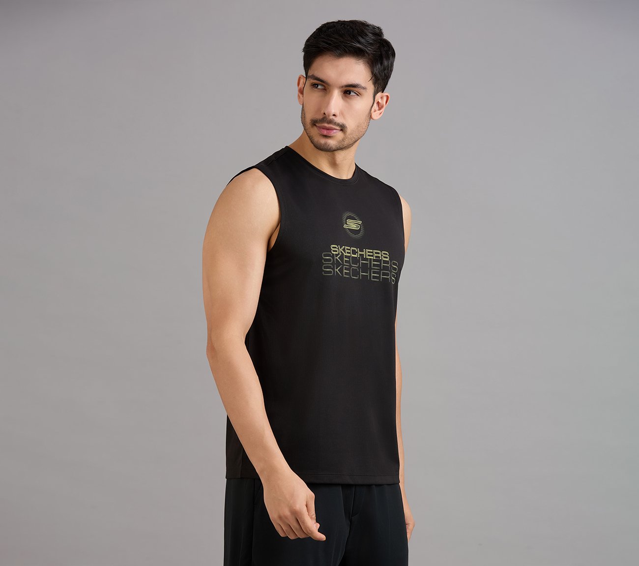SMOKE EFFECT PICKLEBALL TANK, BLACK