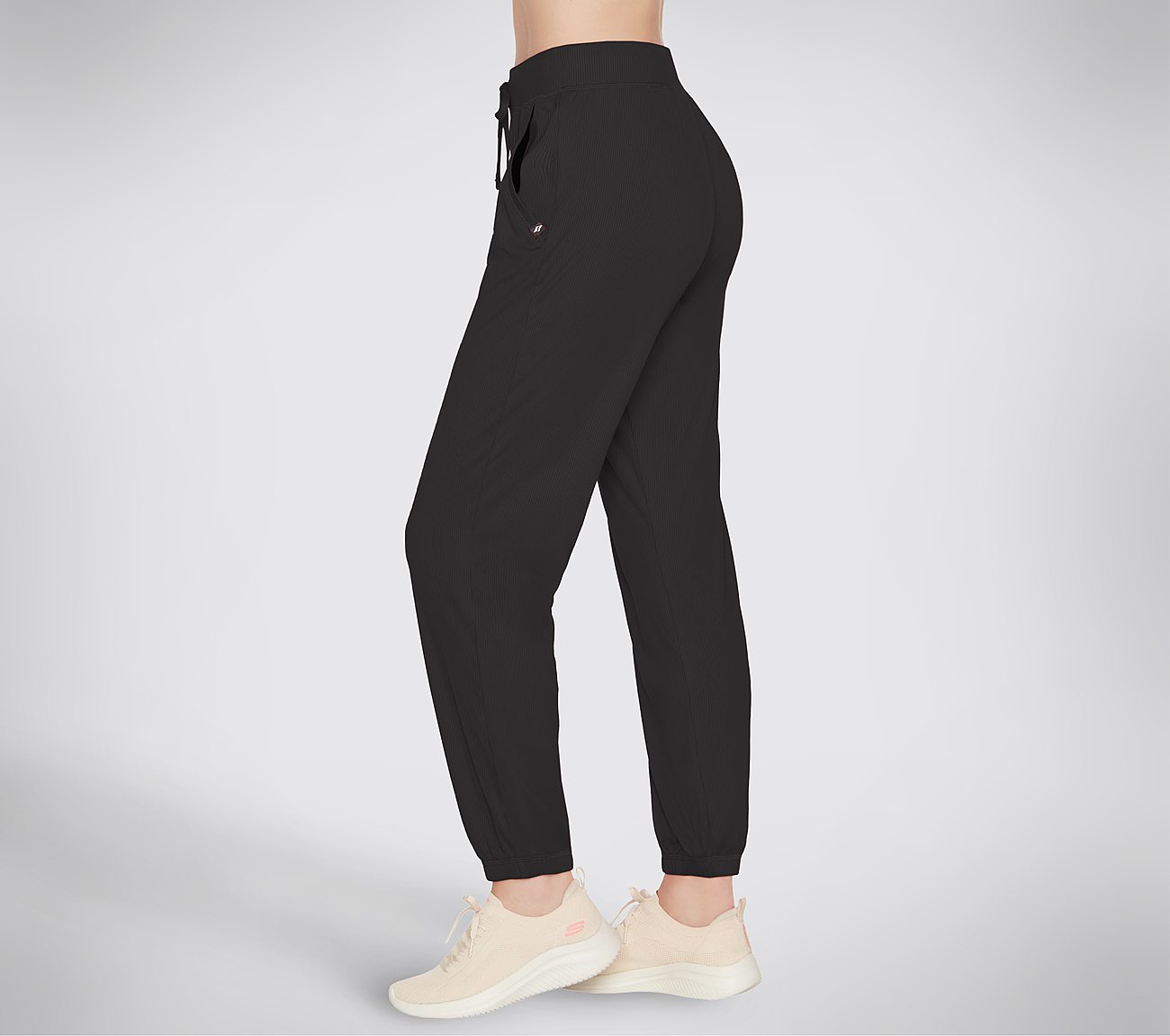 GODRI RESTORATIVE RIB JOGGER, BBBBLACK Apparels Bottom View