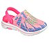 GO WALK 5 FOAMIES - PSYCHADEL, PINK/MULTI Footwear Lateral View