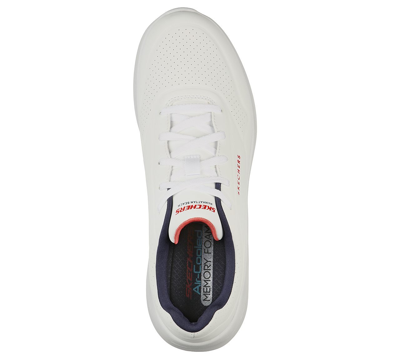 ULTRA FLEX 2, WHITE/NAVY/RED Footwear Top View