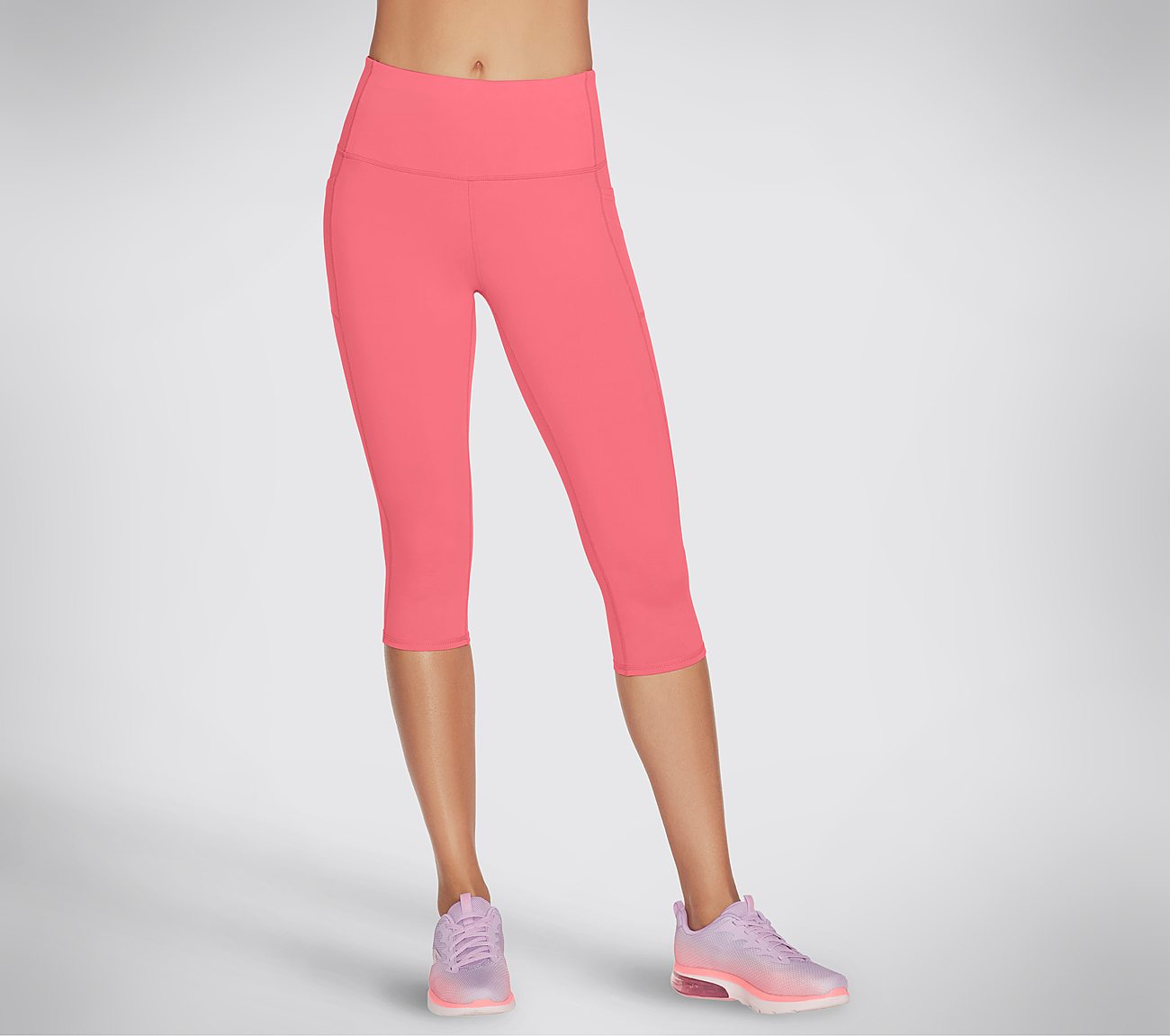 GOFLEX HW CAPRI, RED/BLUE Apparel Lateral View