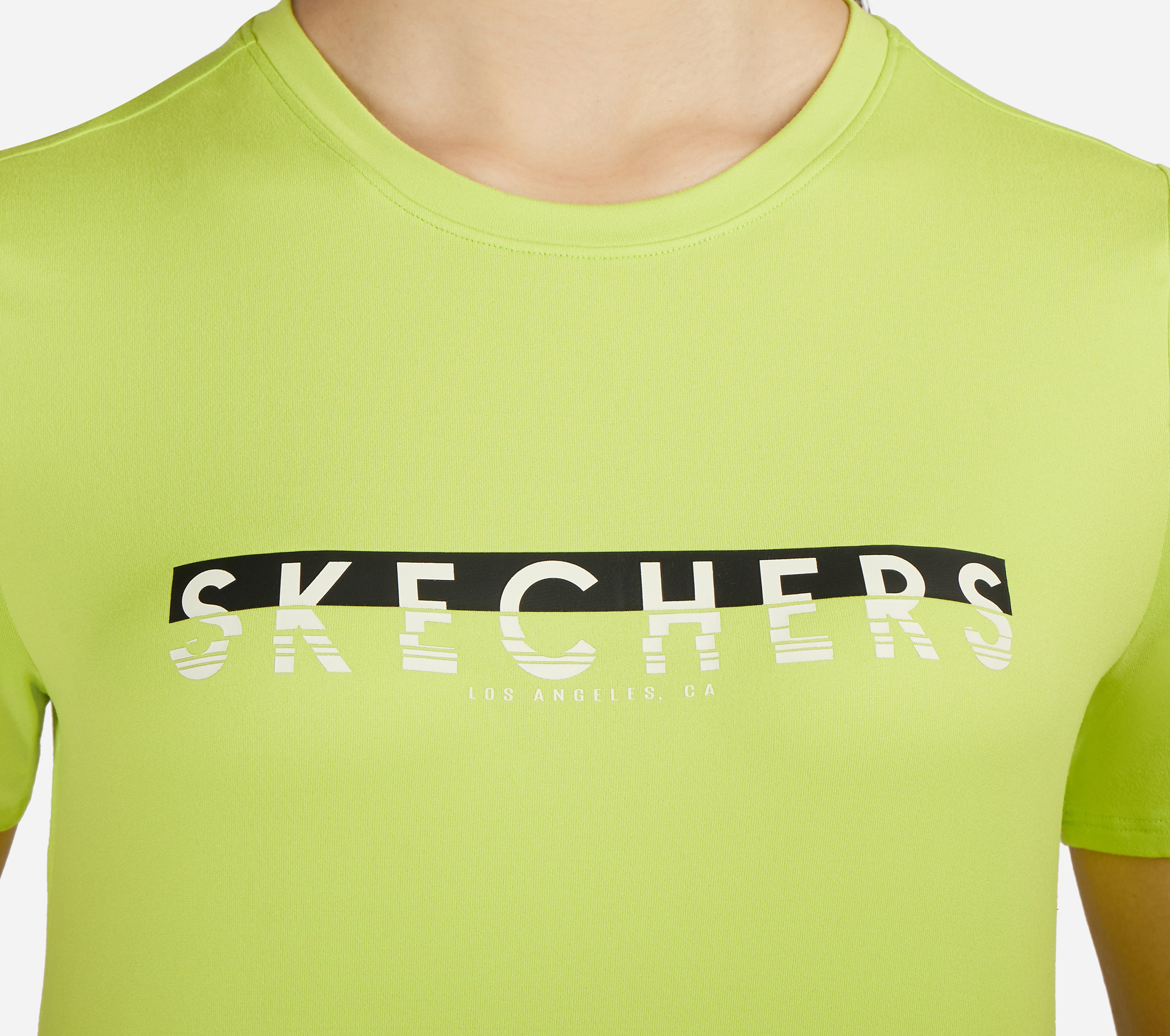 GODRI SWIFT SKECHERS TUNIC T-SHIRT, LIME Apparels Right View