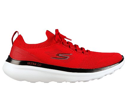 GO RUN MOTION - IONIC STRIDE, RED/BLACK Footwear Right View