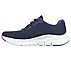 ARCH FIT-INFINITY COOL, NAVY/PURPLE Footwear Bottom View