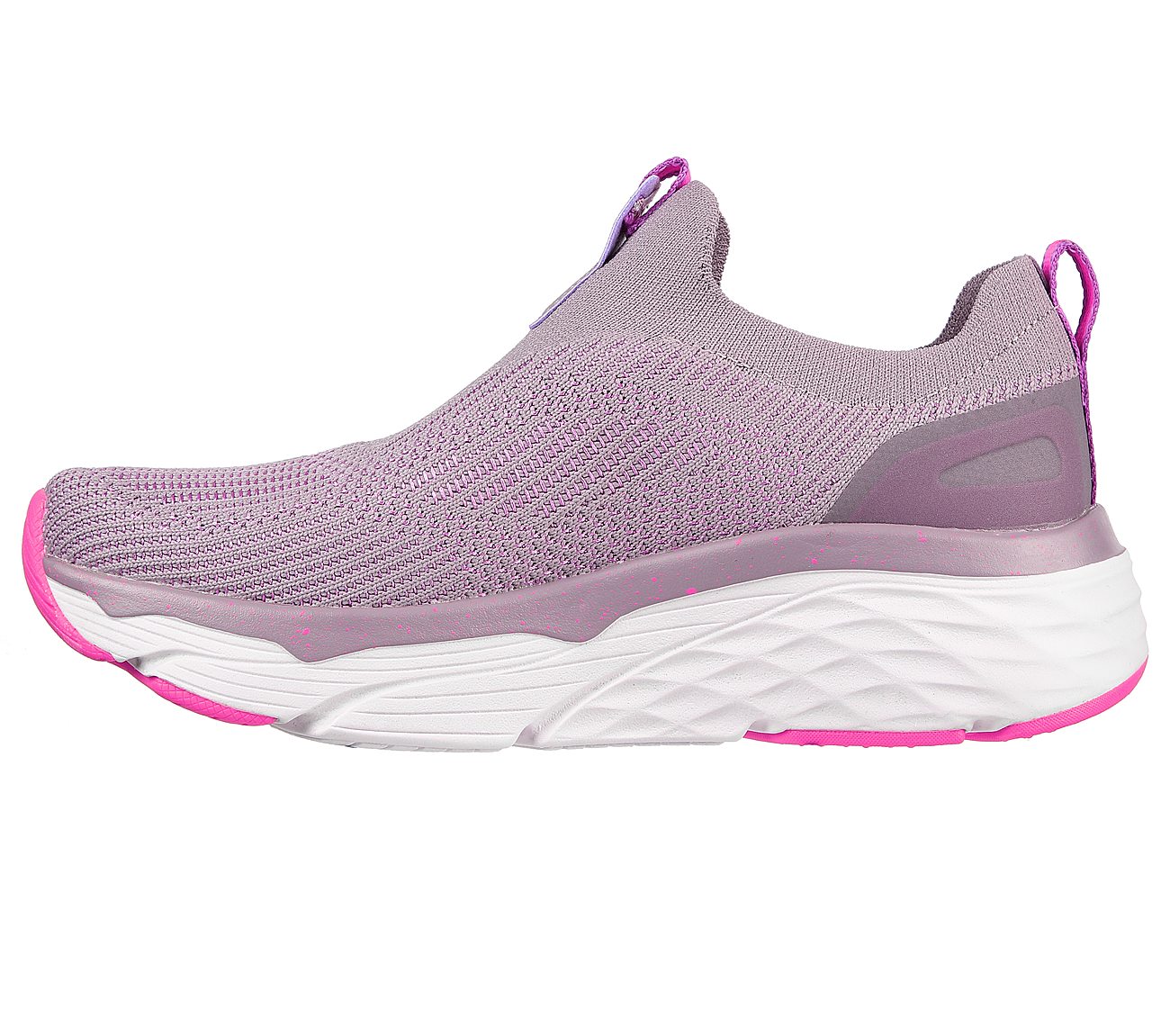 MAX CUSHIONING ELITE-PROMISED, LAVENDER/PINK Footwear Left View