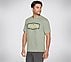 LATITUDE T-SHIRT, LIGHT GREY/GREEN