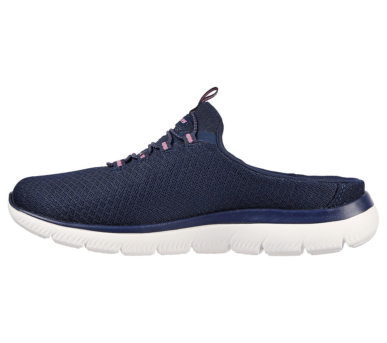SUMMITS - SWIFT STEP, NAVY/HOT PINK Footwear Left View