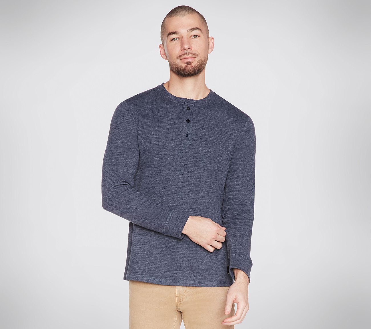  ESSENTIAL HENLEY, NNNAVY Apparels Lateral View